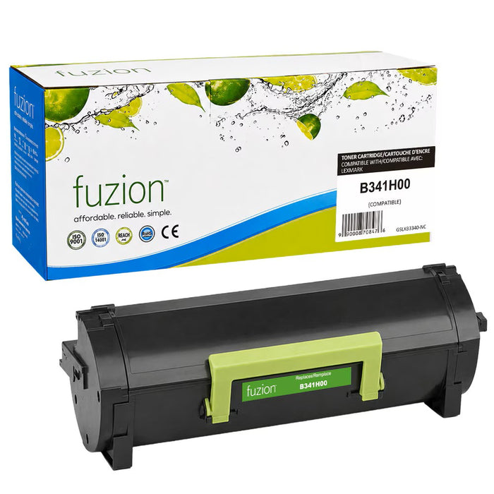 FUZION Compatible Lexmark B341H00 Toner High Yield - Black