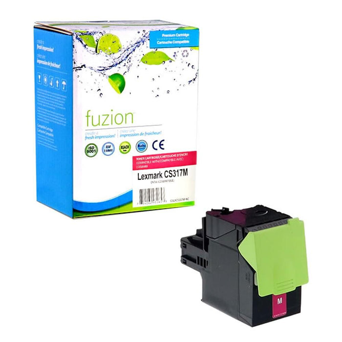 Magenta cartridge included in Fuzion 71B10K0 CMYK Toner Set for CS317dn (4-Pack)