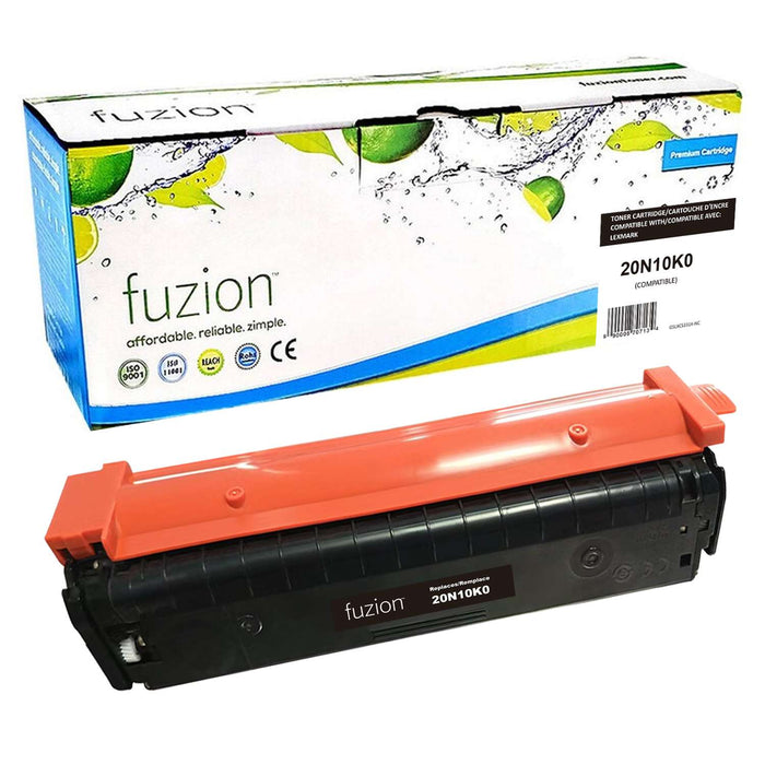 Fuzion Compatible Toner - Black for Lexmark 20N10K0