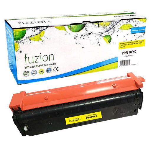 Fuzion Compatible Toner - Yellow for Lexmark 20N10Y0