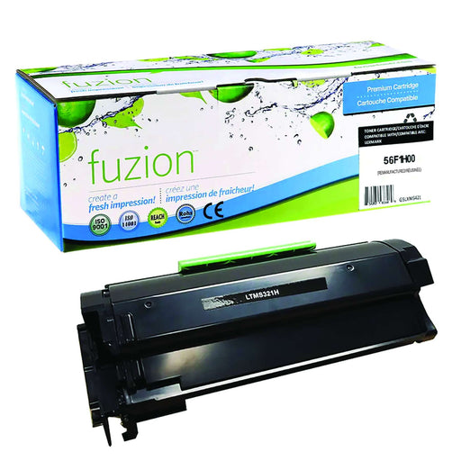 Fuzion Lexmark 56F1H00 Remanufactured Toner High Yield - Black