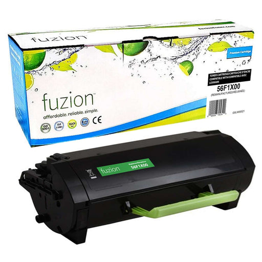 Fuzion Lexmark 56F1X00 Remanufactured Extra High Yield Toner - Black