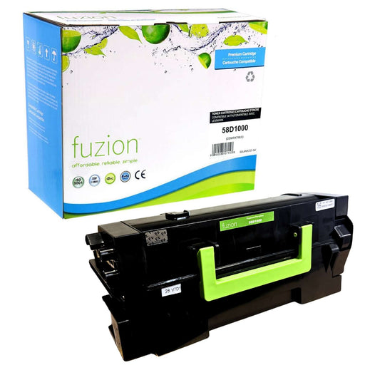 Fuzion Compatible Standard Yield Toner - Black for Lexmark 58D1000