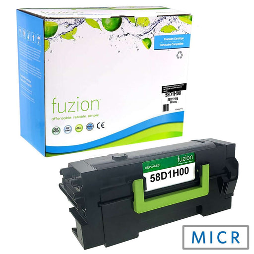 Fuzion Lexmark 58D1H00 Remanufactured High Yield MICR Toner - Black