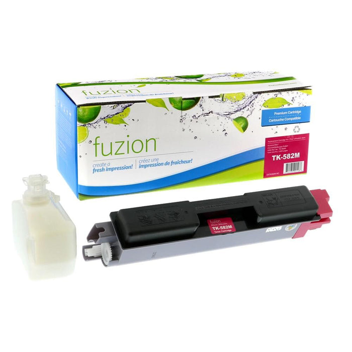 Magenta cartridge included in Fuzion TK-582 CMYK Toner Set for FS-C5150dn (4-Pack)
