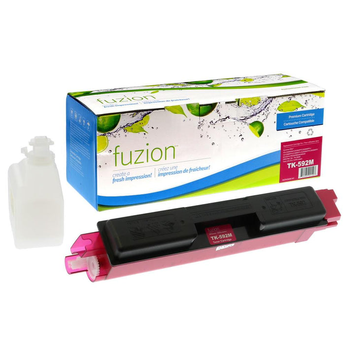Magenta cartridge included in Fuzion TK-592 CMYK Toner Set for FS-C2026mfp (4-Pack)