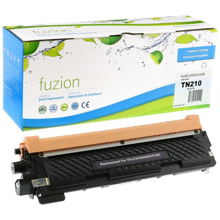 Black cartridge included in Fuzion TN210 CMYK Toner Set for HL-3040CN (4-Pack)