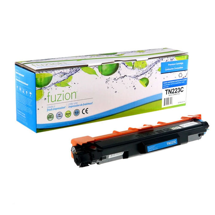 Cyan cartridge included in Fuzion TN223 CMYK Toner Set for HL-L3210CW (4-Pack)
