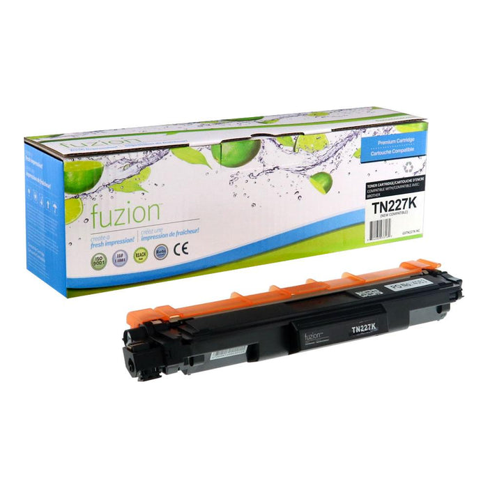 Black cartridge included in Fuzion High Yield TN227 CMYK Toner Set for HL-L3210CW (4-Pack)