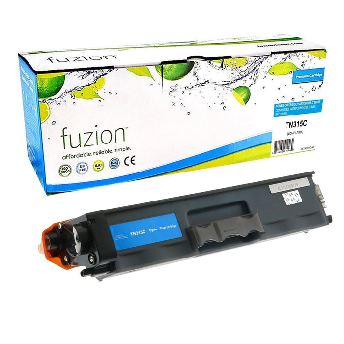 Cyan cartridge included in Fuzion TN315 CMYK Toner Set for HL-4150CDN (4-Pack)