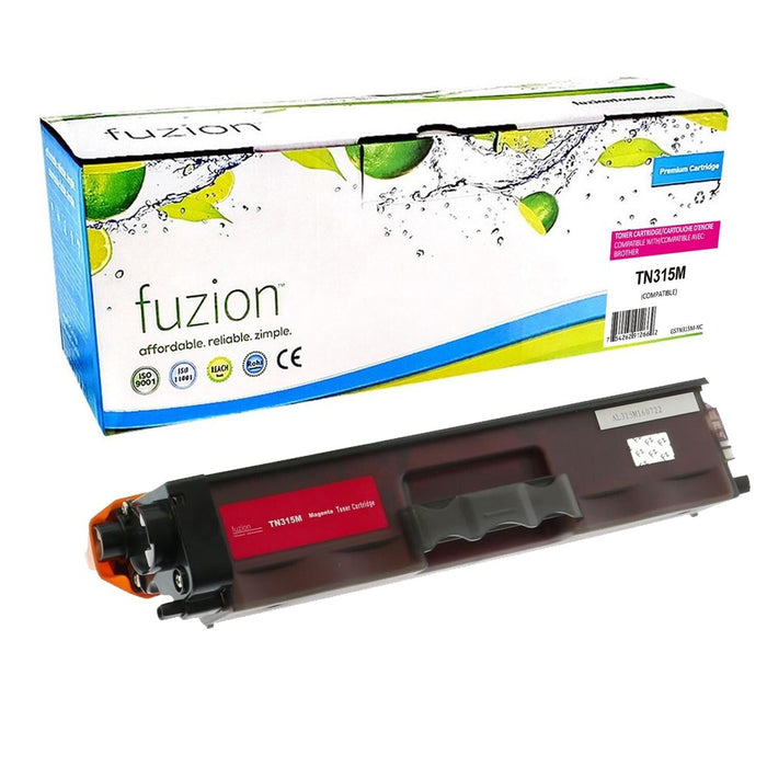 Magenta cartridge included in Fuzion TN315 CMYK Toner Set for HL-4150CDN (4-Pack)