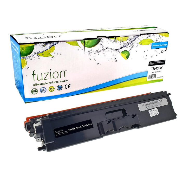 Black cartridge included in Fuzion High Yield TN439 CMYK Toner Set for HL-L9310CDW (4-Pack)