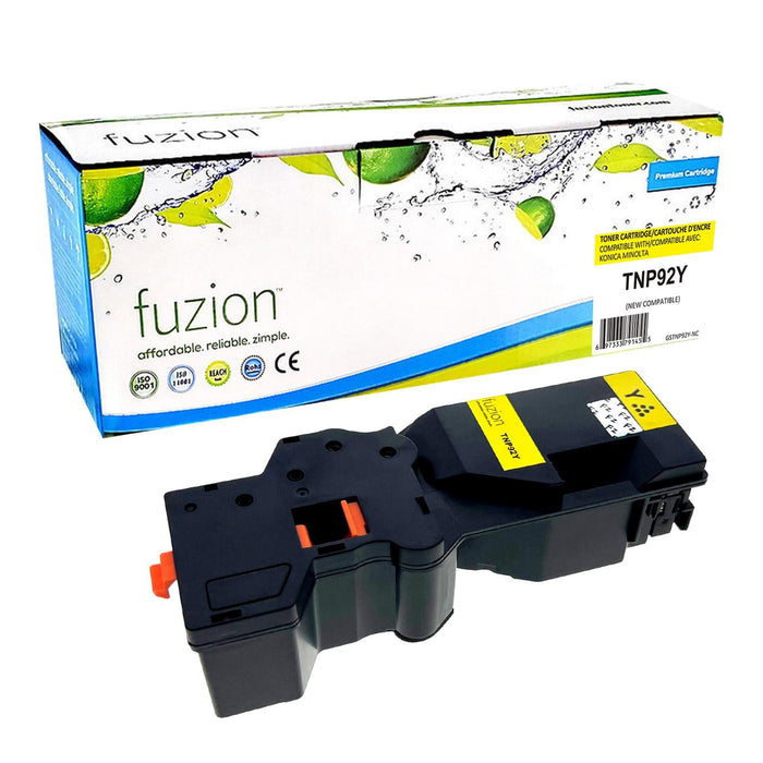 Yellow cartridge included in Fuzion CMYK Toner Set for bizhub C3120i (4-Pack)