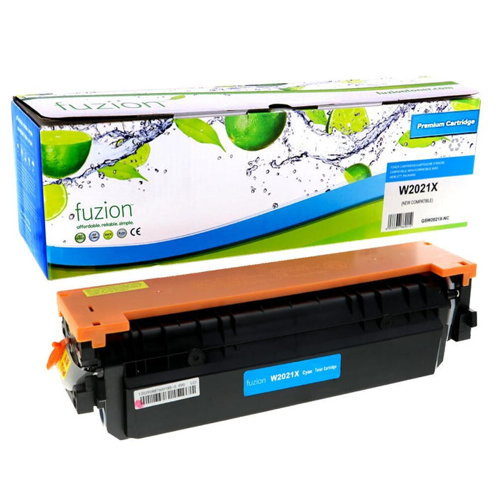 Cyan cartridge included in Fuzion High Yield 414X CMYK Toner Set for Colour LaserJet Enterprise M455dn (4-Pack)