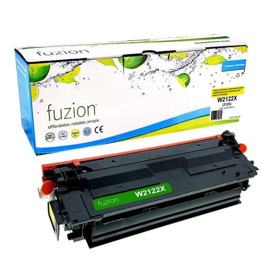 Fuzion Compatible Toner High Yield - Yellow for HP W2122X (212X)