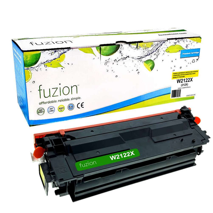 Fuzion Compatible Toner High Yield - Yellow for HP W2122X (212X)