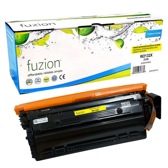 Fuzion Compatible Toner High Yield - Yellow for HP W2132X (213X)