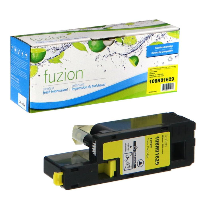 Yellow cartridge included in Fuzion 106R01630 CMYK Toner Set for Phaser 6000 (4-Pack)