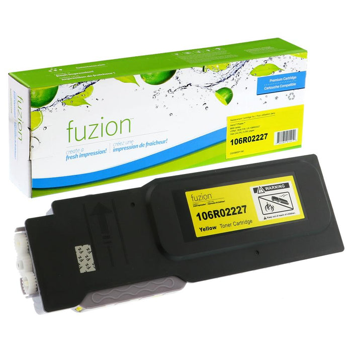 Yellow cartridge included in Fuzion 106R02228 CMYK Toner Set for Phaser 6600 (4-Pack)
