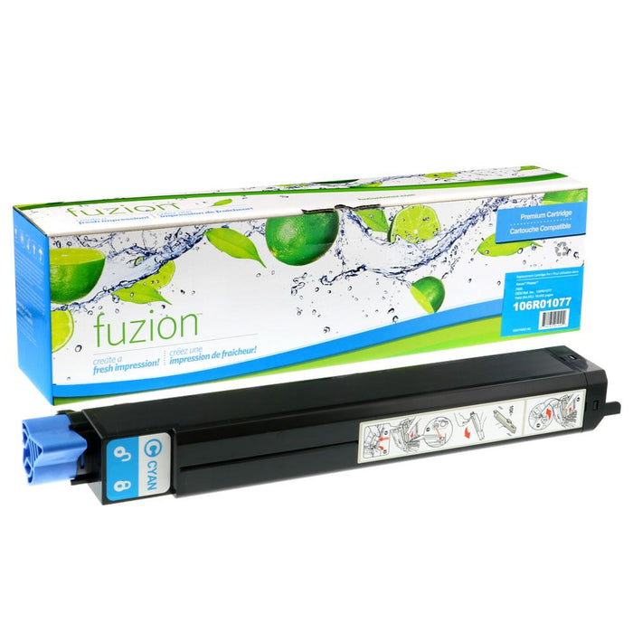 Cyan cartridge included in Fuzion 106R01080 CMYK Toner Set for Phaser 7400 (4-Pack)