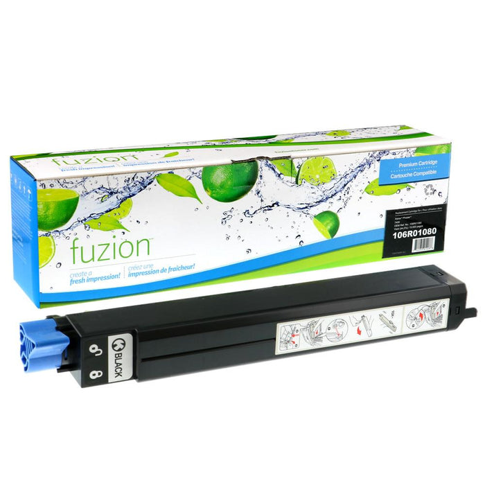 Black cartridge included in Fuzion 106R01080 CMYK Toner Set for Phaser 7400 (4-Pack)