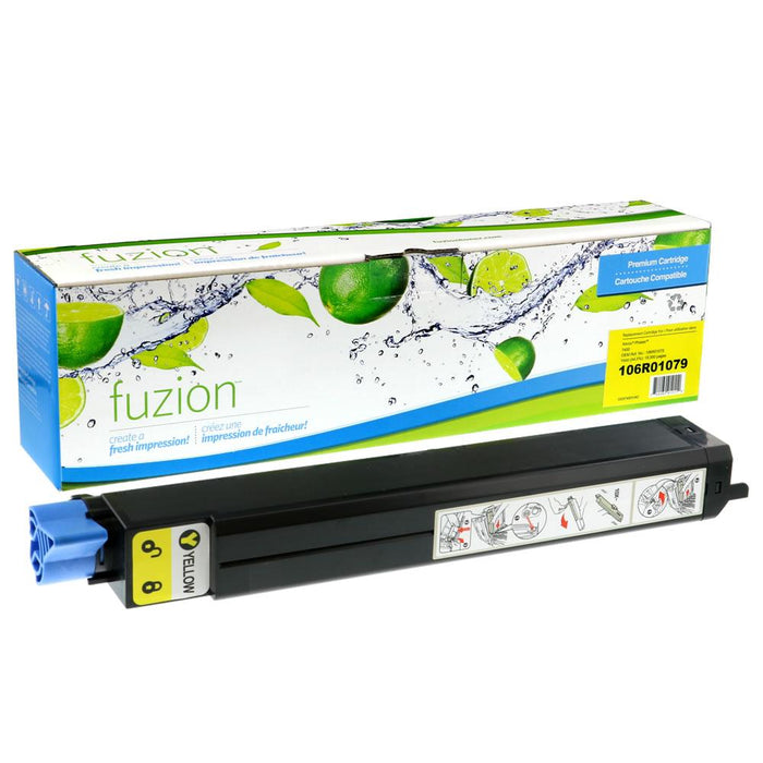 Yellow cartridge included in Fuzion 106R01080 CMYK Toner Set for Phaser 7400 (4-Pack)