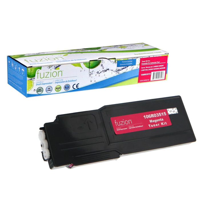 Magenta cartridge included in Fuzion 106R03512 CMYK Toner Set for VersaLink C400N (4-Pack)