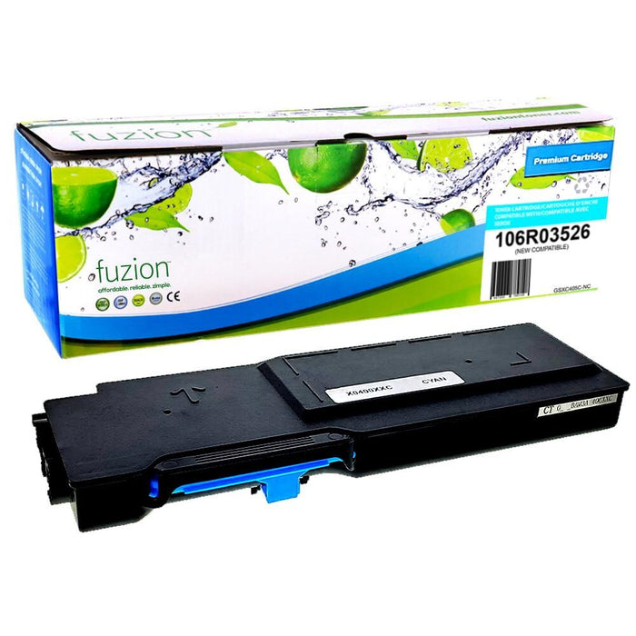Cyan cartridge included in Fuzion High Yield 106R03524 CMYK Toner Set for Versalink C400N (4-Pack)