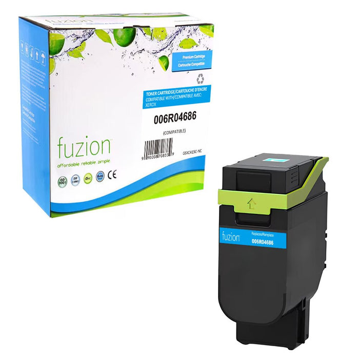 FUZION Compatible Xerox 006R04686 Toner High Yield - Cyan