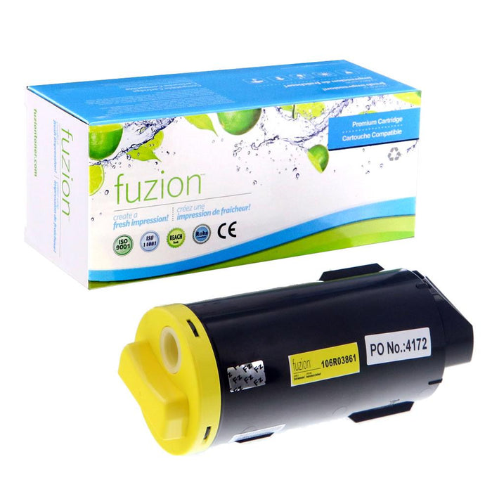 Yellow cartridge included in Fuzion 106R03862 CMYK Toner Set for VersaLink C500DN (4-Pack)