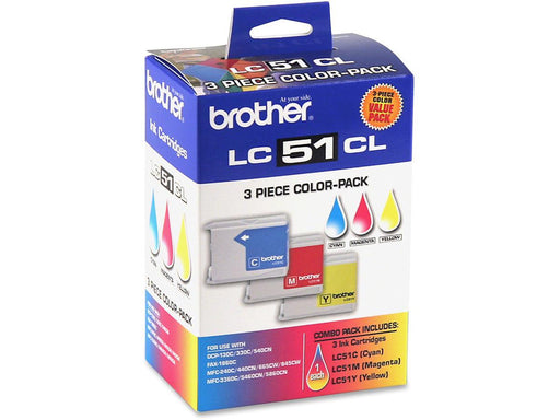 Brother LC51 Colour Ink Cartridges Combo - 3 Pack