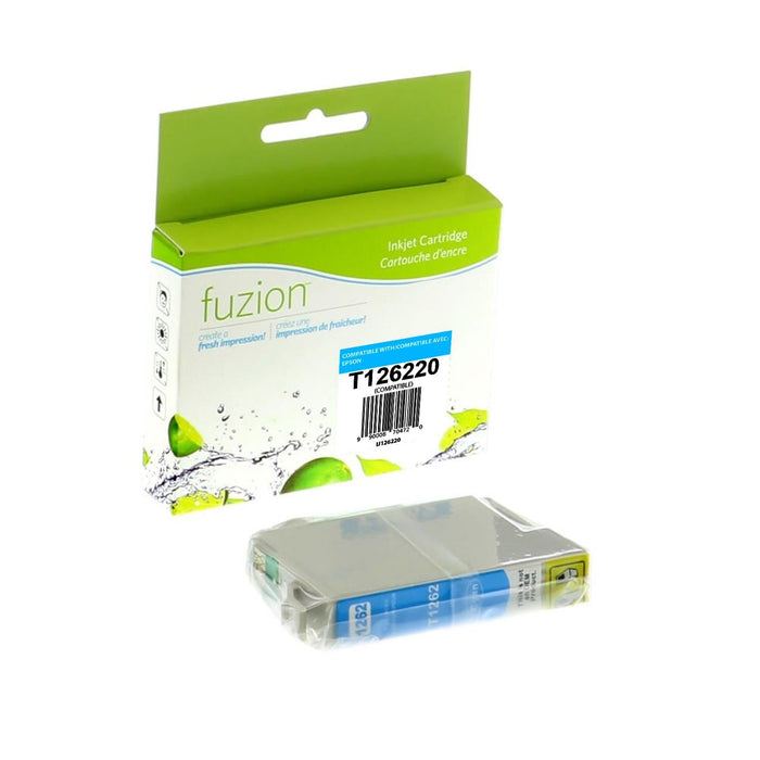 Cyan cartridge included in Fuzion High Yield T126120 CMYK Ink Set for Epson Stylus NX330 (4-Pack)