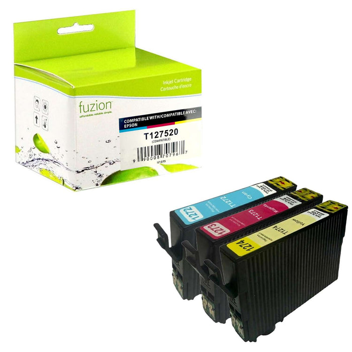 Fuzion Compatible Inkjet - Extra HY Cyan, Magenta, Yellow, 3-Pack for Epson T127520