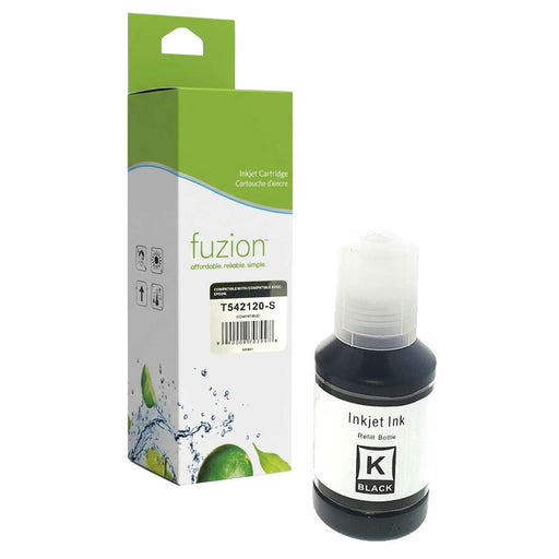 Fuzion Compatible Inkjet Bottle - Black for Epson T542120-S