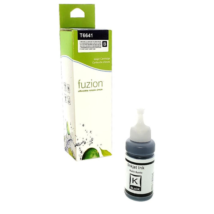 Black cartridge included in Fuzion T664120 CMYK Ink Set for Expression ET-2500 (4-Pack)