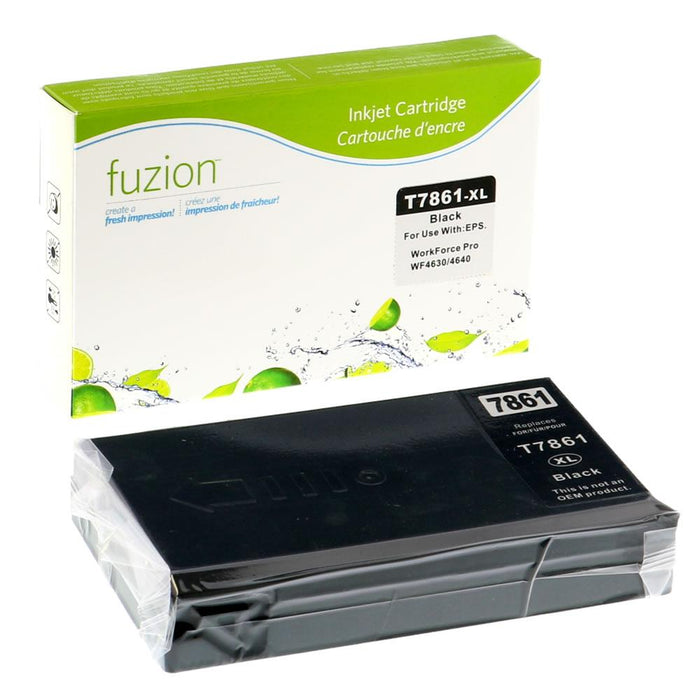 Black cartridge included in Fuzion T786XL120 CMYK Ink Set for Epson Workforce PRO 5190 Series (4-Pack)