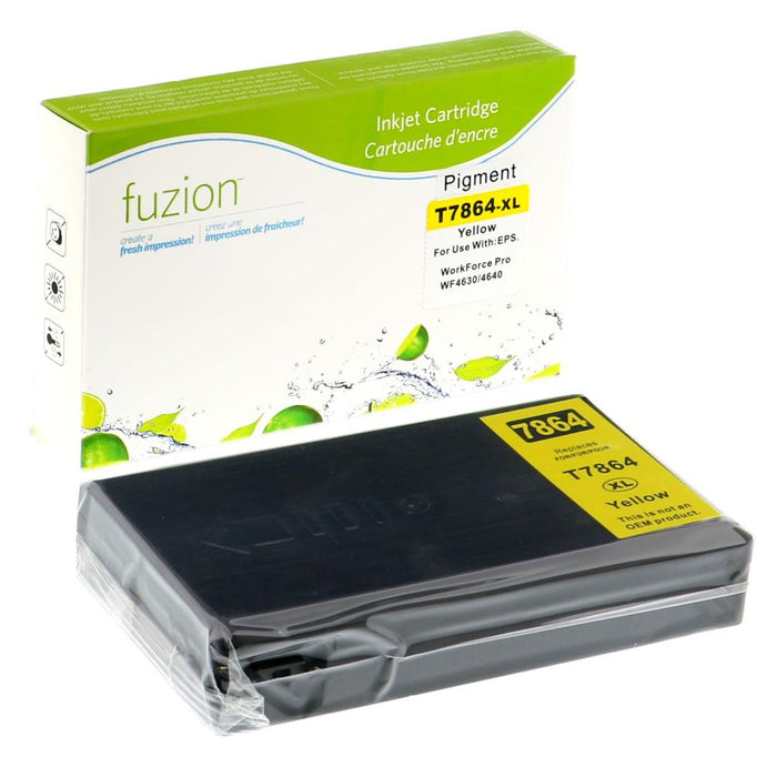 Yellow cartridge included in Fuzion T786XL120 CMYK Ink Set for Epson Workforce PRO 5190 Series (4-Pack)