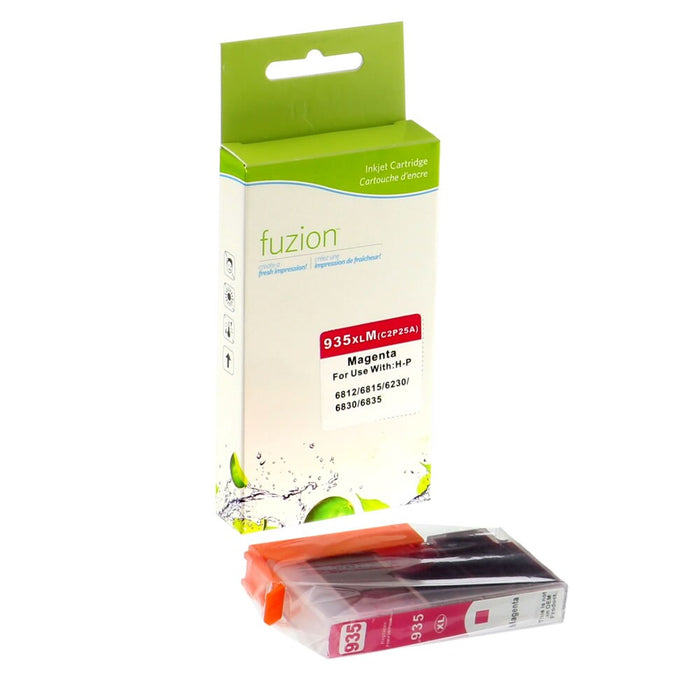 Magenta cartridge included in Fuzion #934XL CMYK Ink Set for HP Officejet 6812 (4-Pack)