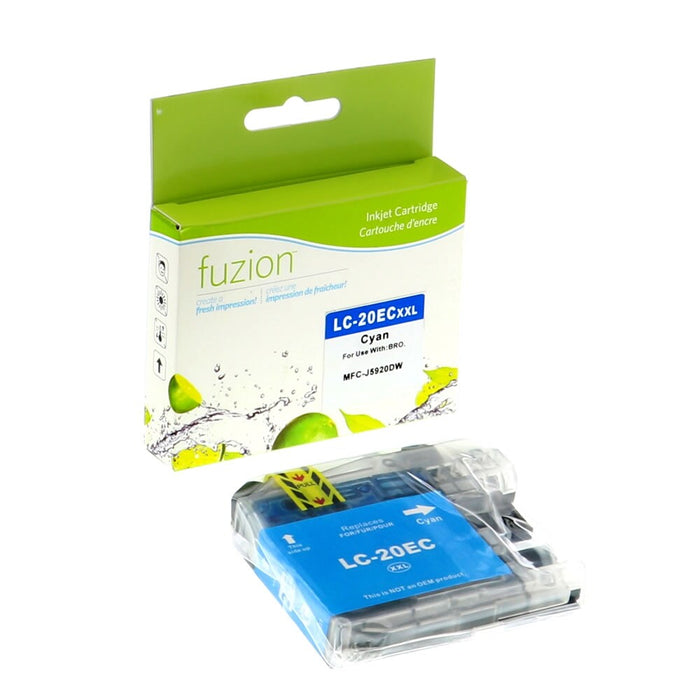Cyan cartridge included in Fuzion LC20E CMYK Ink Set for MFC-J5920DW (4-Pack)
