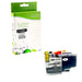 Black cartridge included in Fuzion LC406XLBKS CMYK Ink Set for MFC-J4335DW (4-Pack)