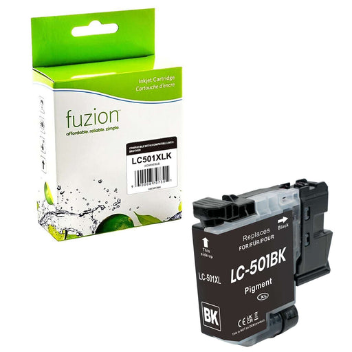 Fuzion Compatible Inkjet - Black for Brother LC501XLKS