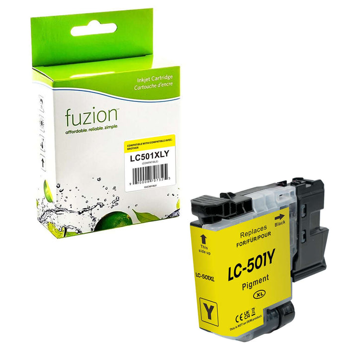 Fuzion Compatible Inkjet - Yellow for Brother LC501XLYS