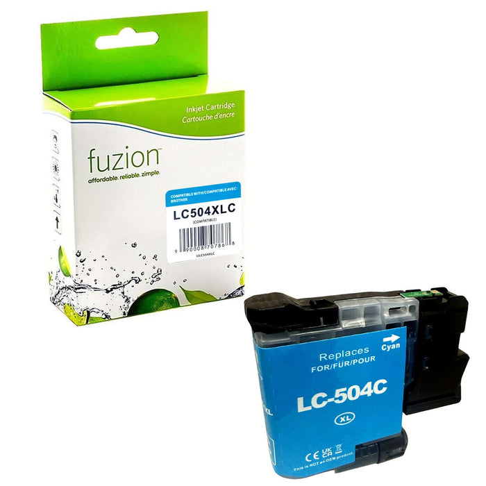Fuzion Compatible Inkjet - Cyan for Brother LC504XLCS