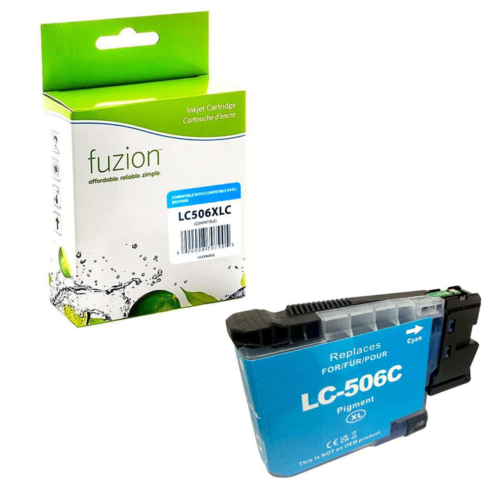 Fuzion Compatible Inkjet - Cyan for Brother LC506XLCS