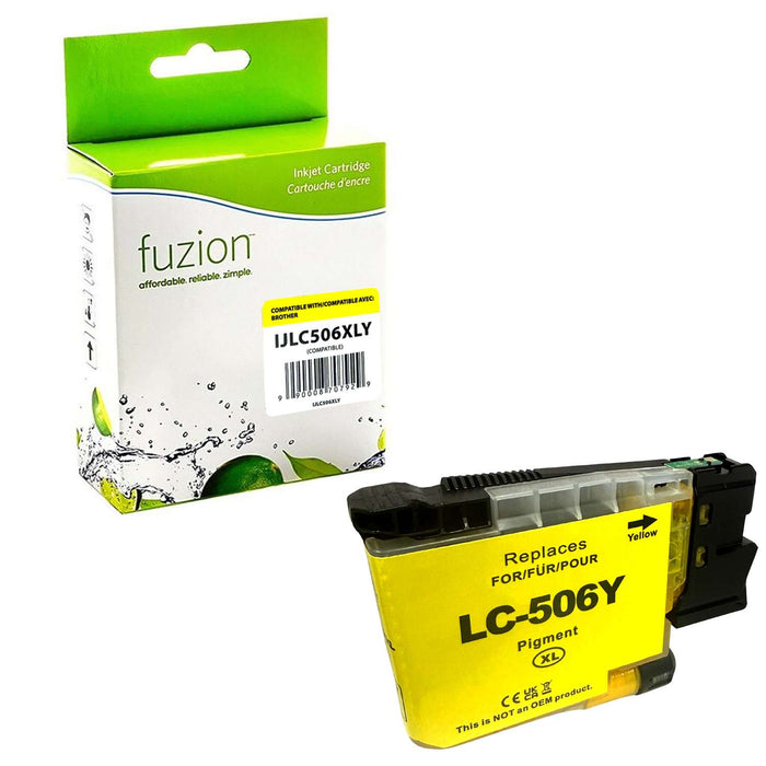 Fuzion Compatible Inkjet - Yellow for Brother LC506XLYS