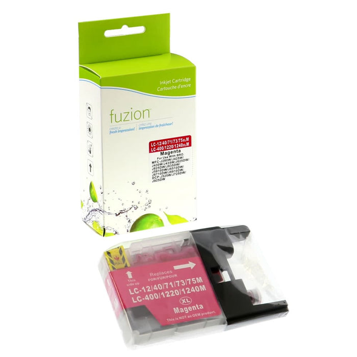 Magenta cartridge included in Fuzion High Yield LC75 CMYK Ink Set for MFC-J280W (4-Pack)