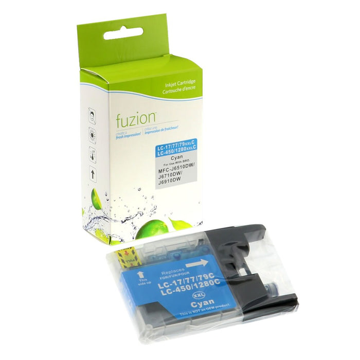 Cyan cartridge included in Fuzion LC79 CMYK Ink Set for MFC-J5910DW (4-Pack)