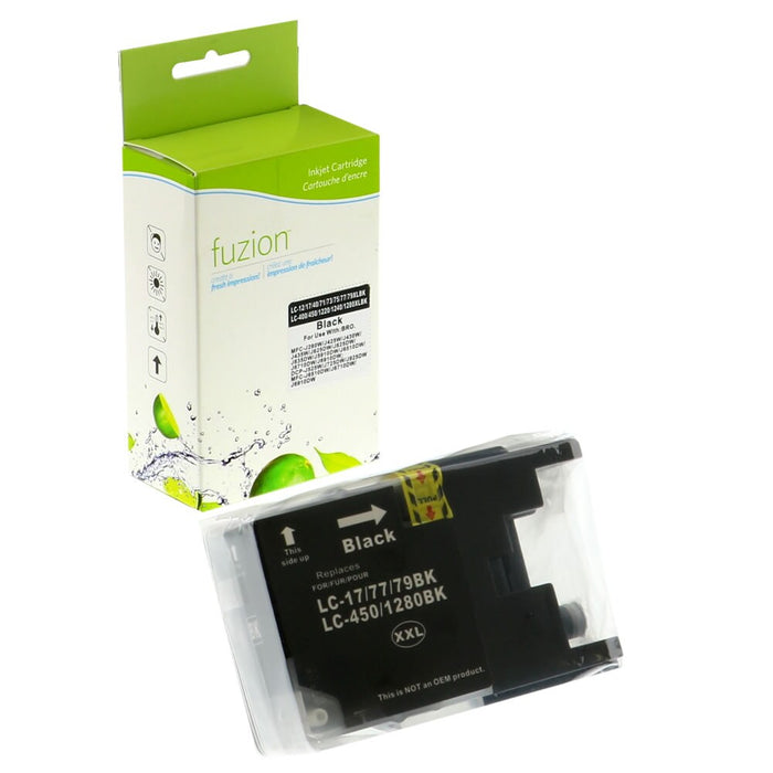 Black cartridge included in Fuzion LC79 CMYK Ink Set for MFC-J5910DW (4-Pack)