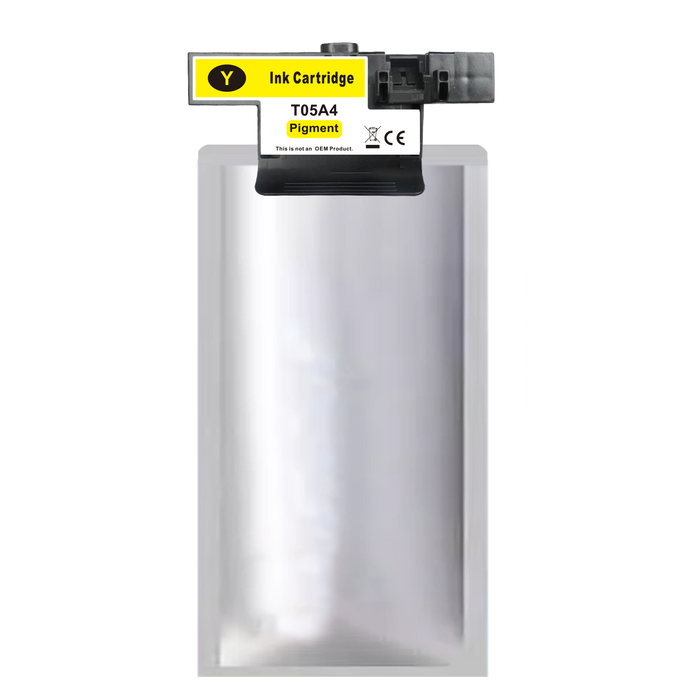 Yellow cartridge included in Fuzion High Yield T05A CMYK Ink Set for Workforce Pro WF-C878R (4-Pack)