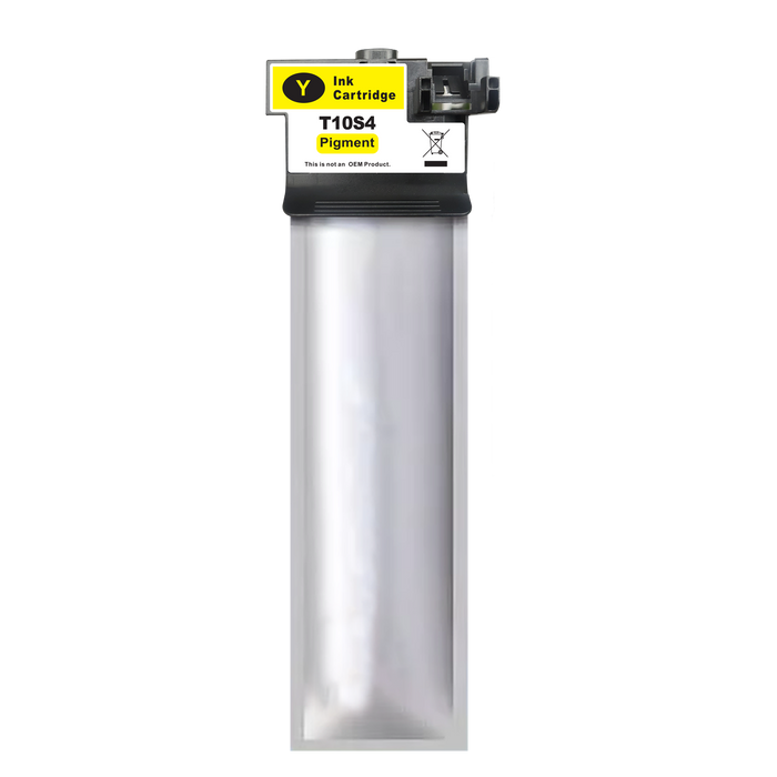 Yellow cartridge included in Fuzion High Yield T10S CMYK Ink Set for Workforce Pro WF-C5390 (4-Pack)